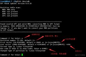 gdisk命令操作
