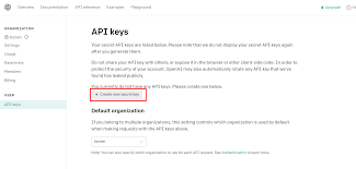 ChatGPT API Key示意图