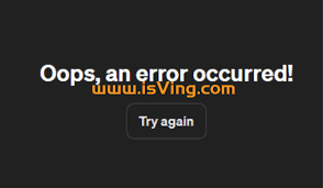 Oops, an Error Occurred