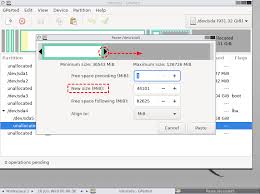 GParted界面操作