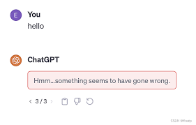 ChatGPT错误信息示例