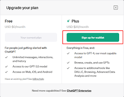 ChatGPT Plus购买界面
